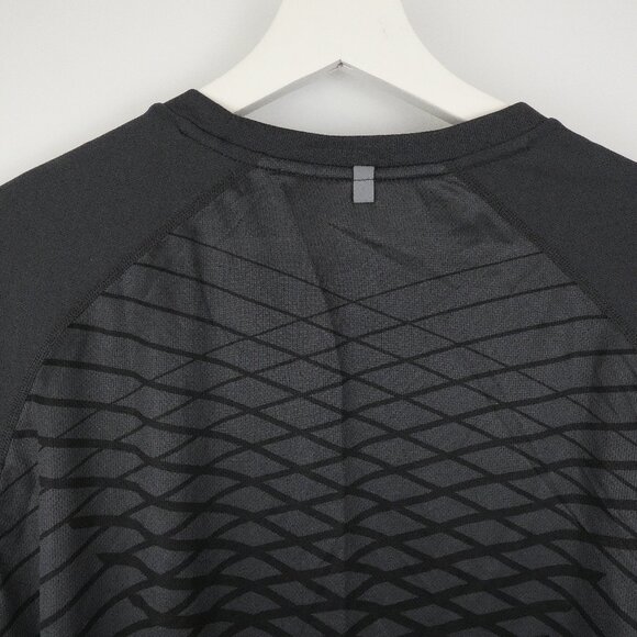 Nike Shirt Mens Large Gray Running Long Sleeve DriFit Stay Cool Ventilated RUN - Picture 11 of 16